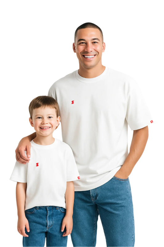 Matching Father and Son T-Shirt Set – Classic Black