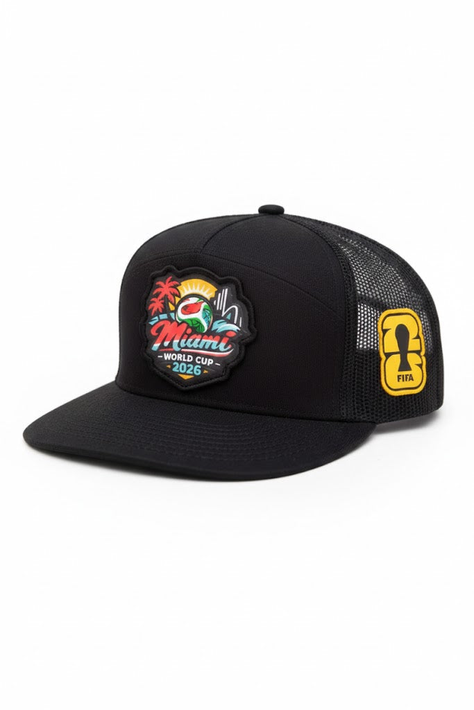 Miami World Cup 2026 Edition – 7-Panel Snapback Trucker